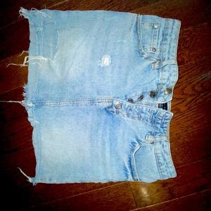 Jeans short skirt
